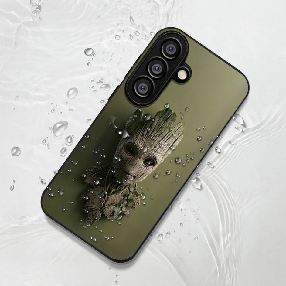 Samsung Galaxy A56 Premium Acrylic Shockproof Glass Back Case (Tree Buddy)