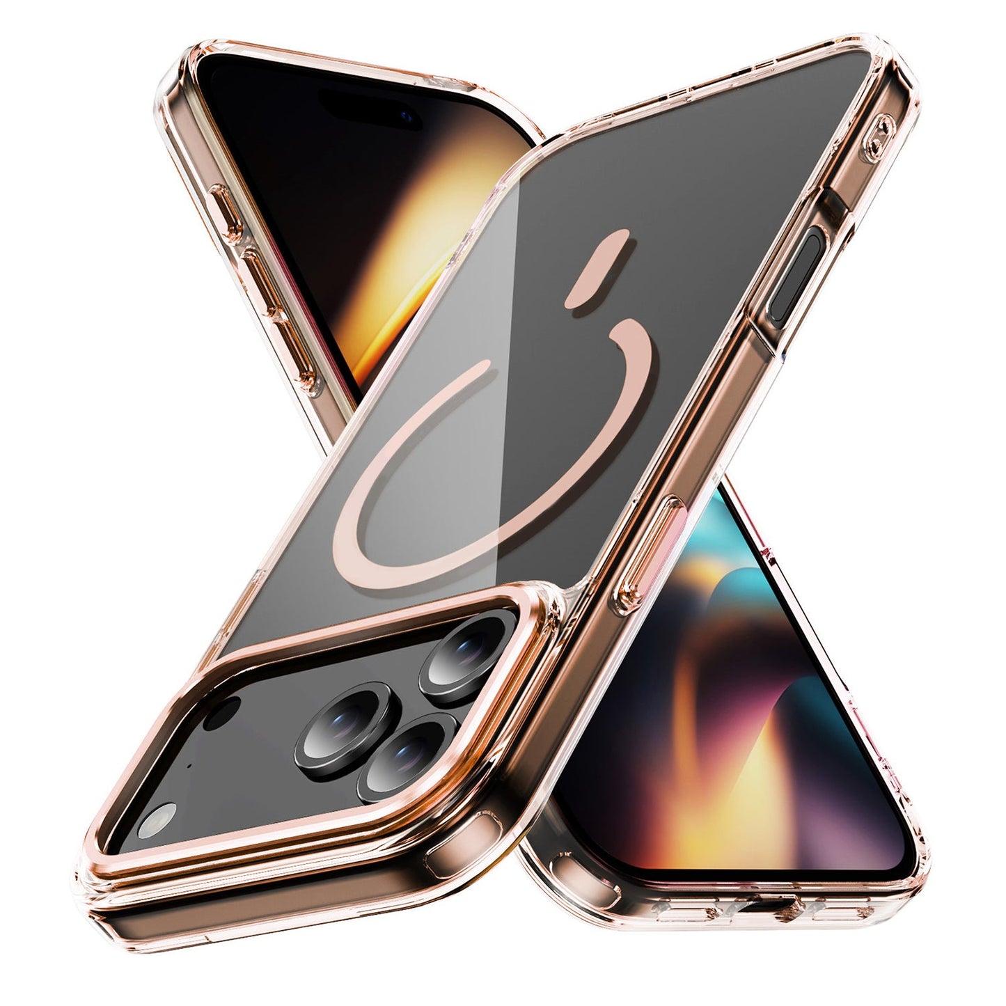 iPhone 17 Pro & 17 Pro Max Electroplating Hybrid Shockproof Bumper Magsafe Case