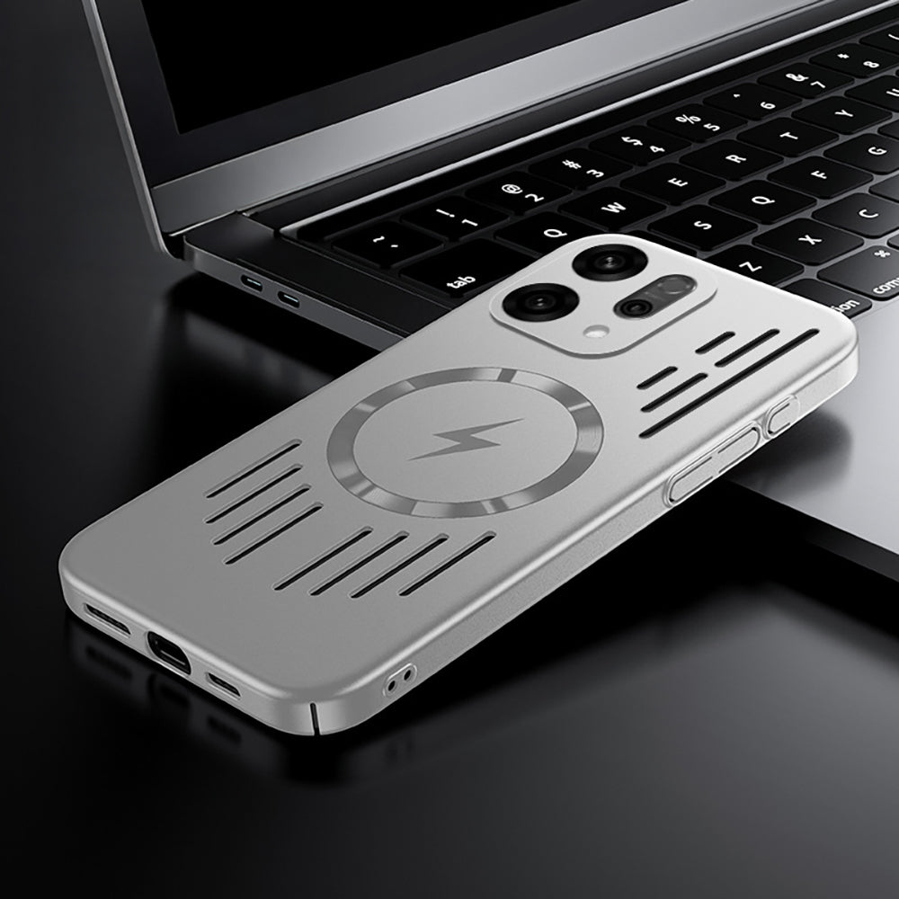 Oppo Reno 14 5G Rugged Metal Magsafe Anti-Scratch Back Case