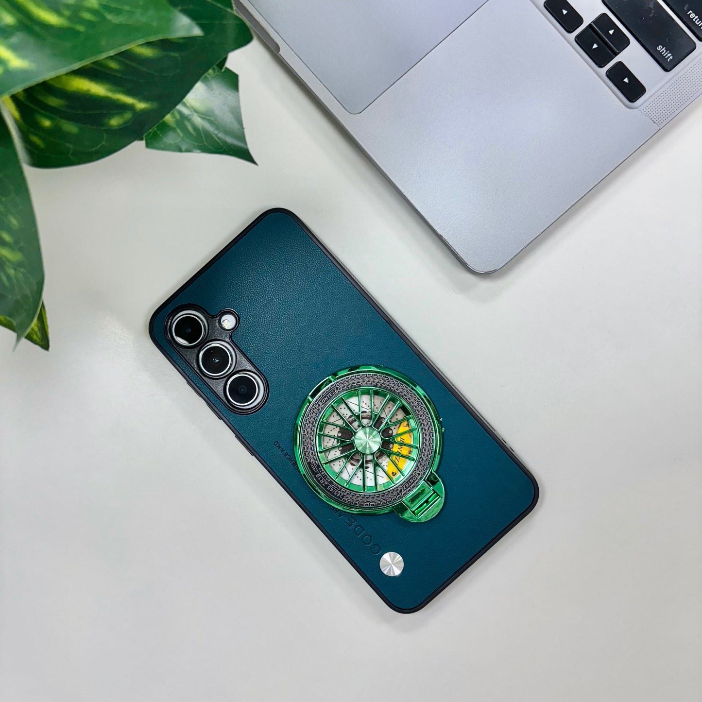 Samsung Galaxy A55 5G Stress Buster Wheel Soft Vegan Scratch Resistant Back Case