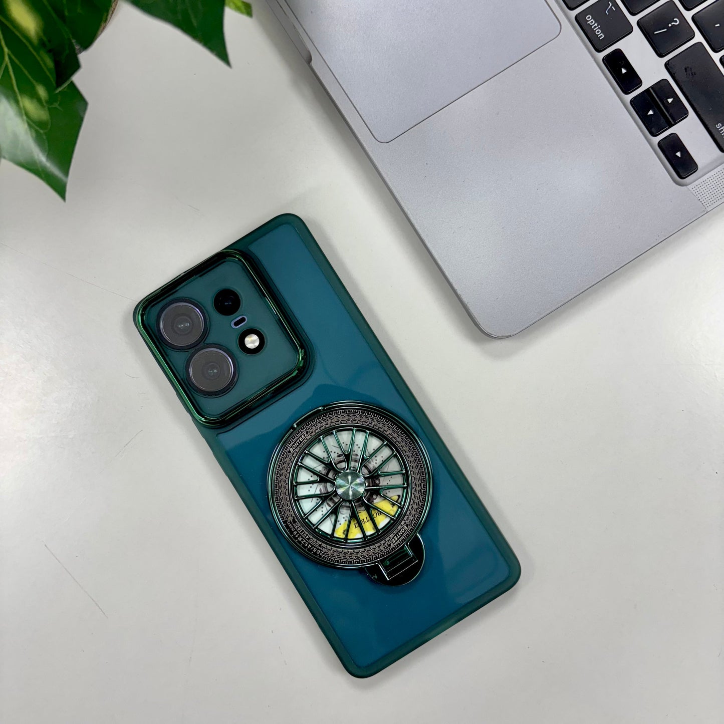 Motorola Edge 50 Pro 5G Luxury Metal Camera Ring Protective Stress Buster Wheel 2.0 Back Cover