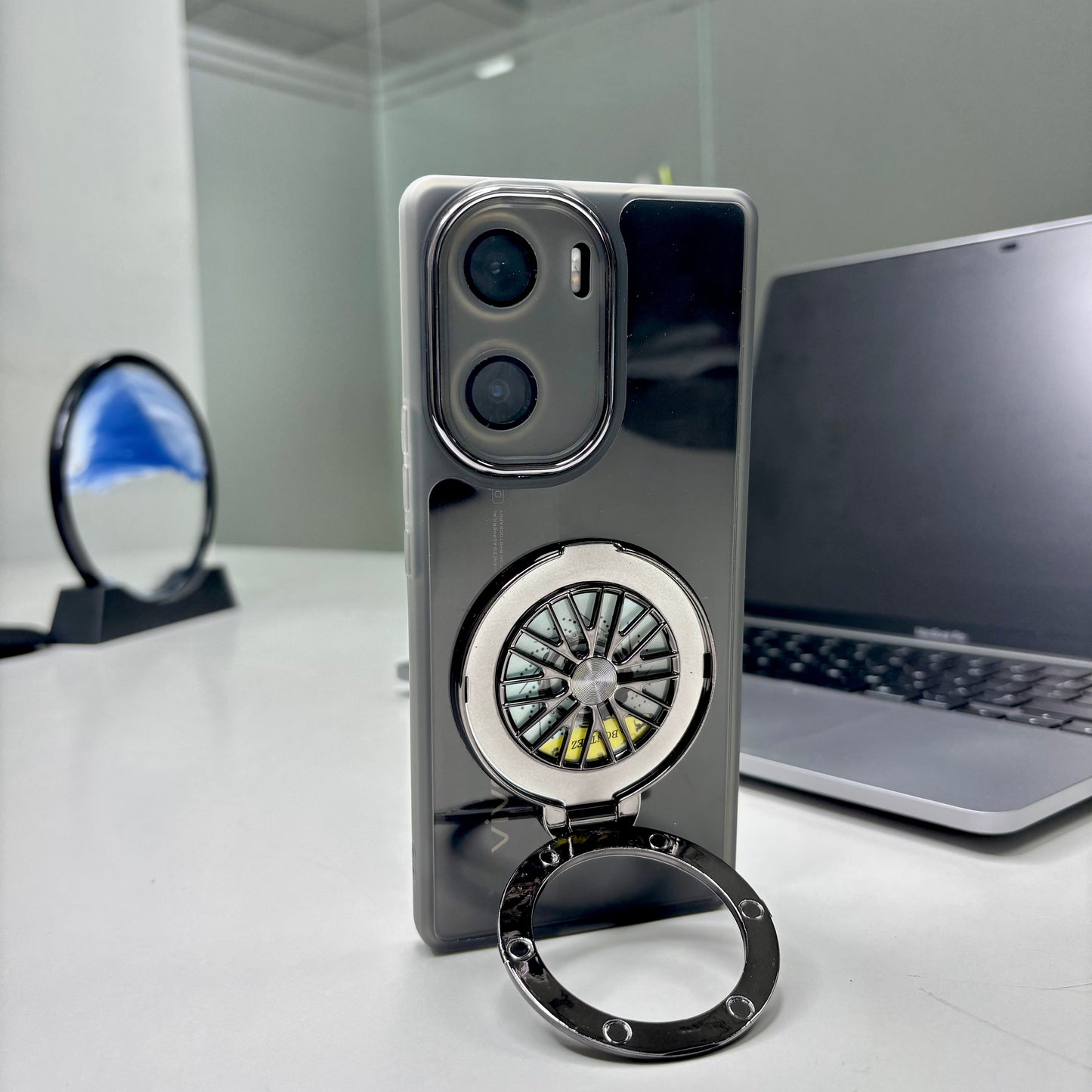 Vivo V29e 5G Luxury Metal Camera Ring Protective Stress Buster Wheel 2.0 Back Cover