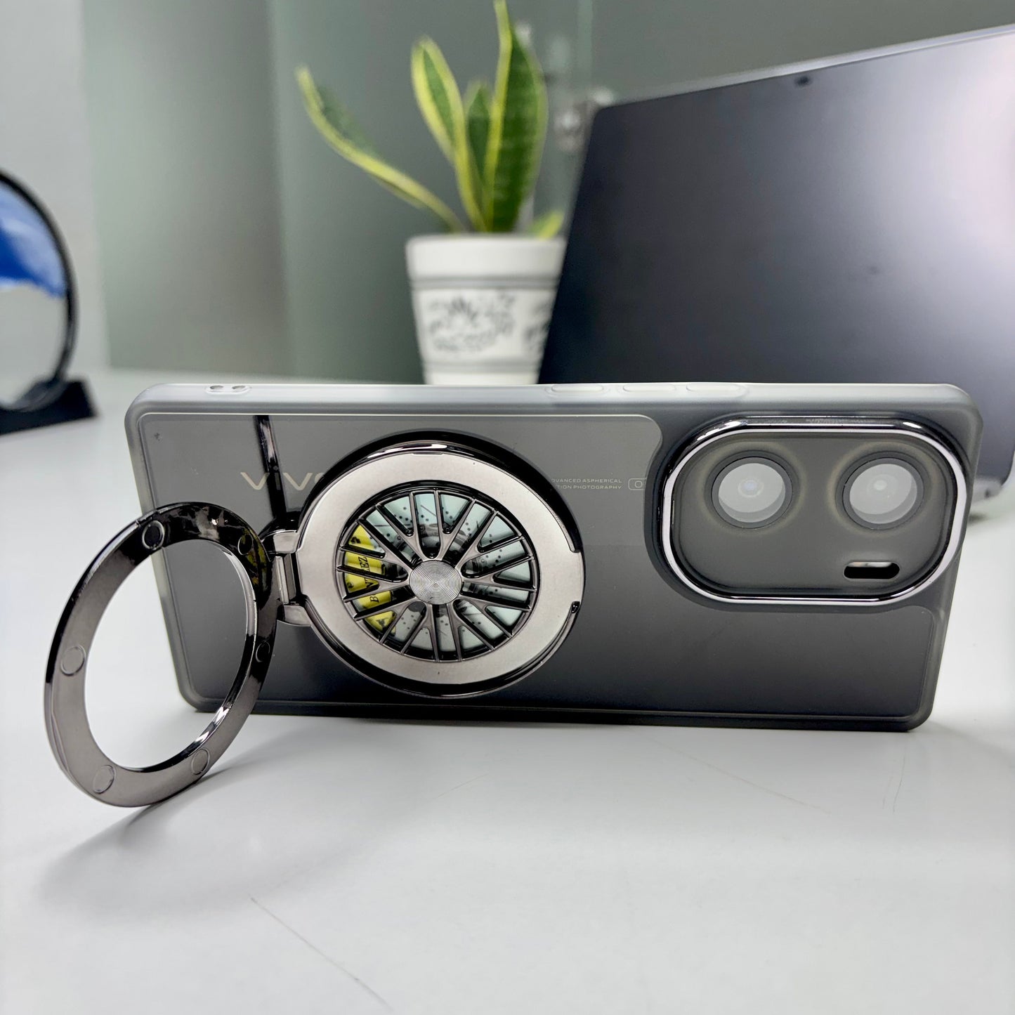 Vivo V29e 5G Luxury Metal Camera Ring Protective Stress Buster Wheel 2.0 Back Cover