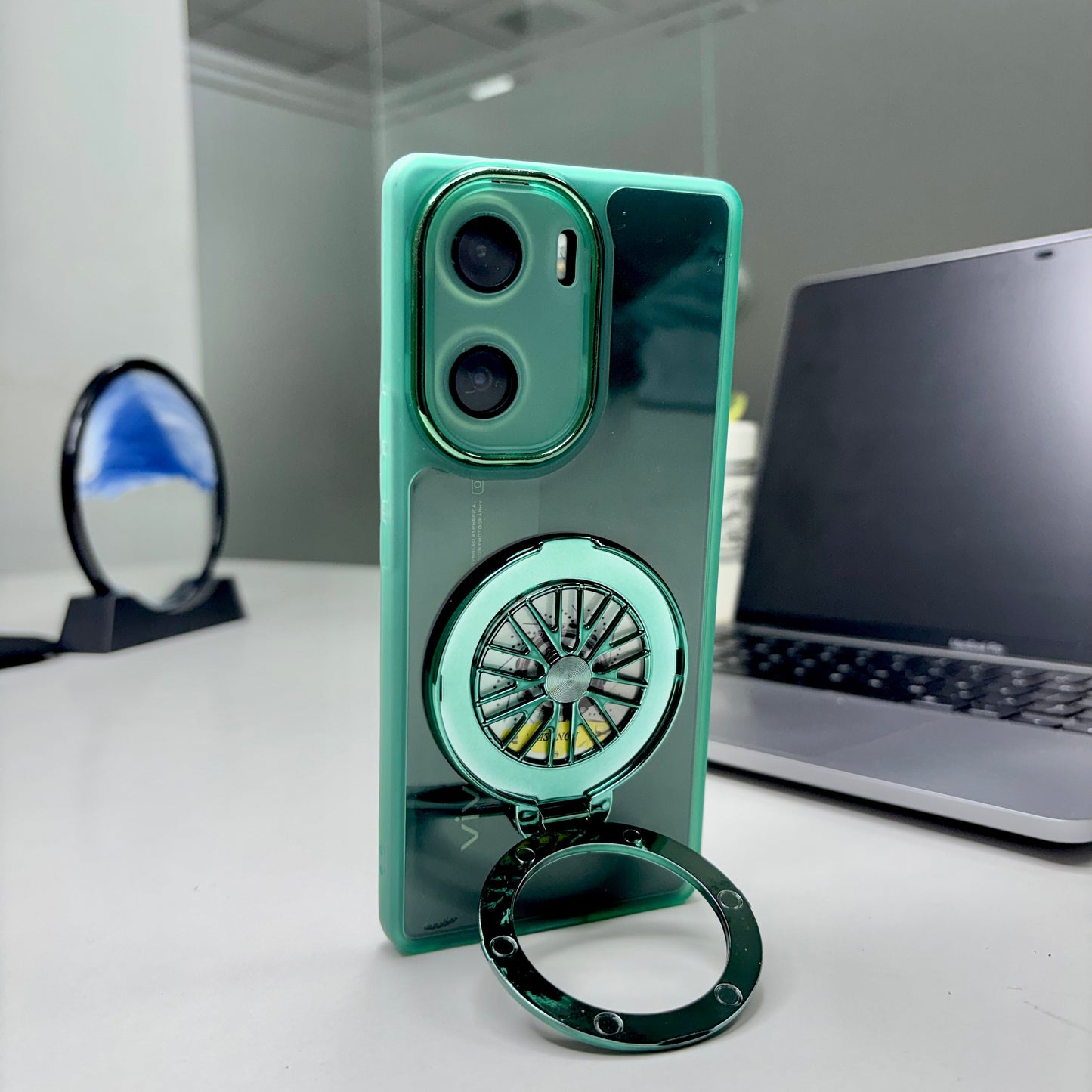 Vivo V29e 5G Luxury Metal Camera Ring Protective Stress Buster Wheel 2.0 Back Cover