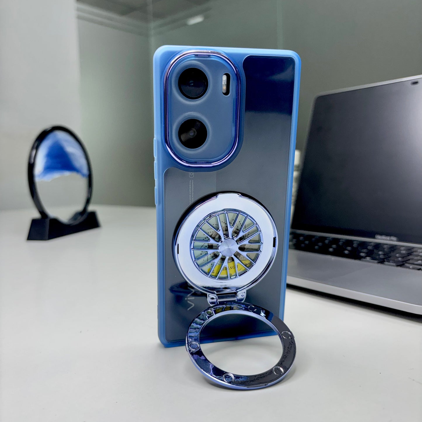 Vivo V29e 5G Luxury Metal Camera Ring Protective Stress Buster Wheel 2.0 Back Cover