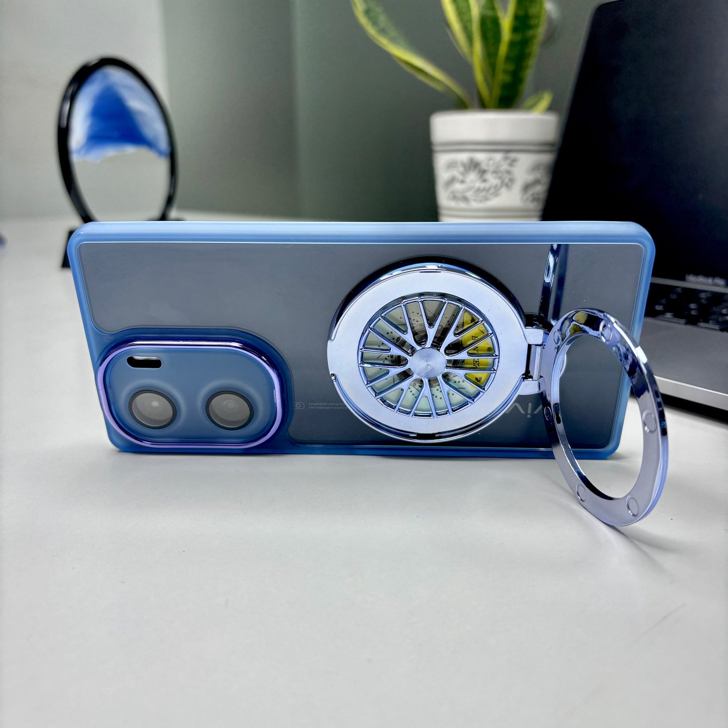 Vivo V29e 5G Luxury Metal Camera Ring Protective Stress Buster Wheel 2.0 Back Cover