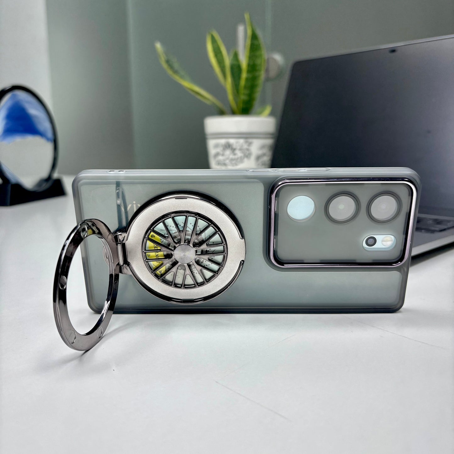 Vivo V29 5G Luxury Metal Camera Ring Protective Stress Buster Wheel 2.0 Back Cover