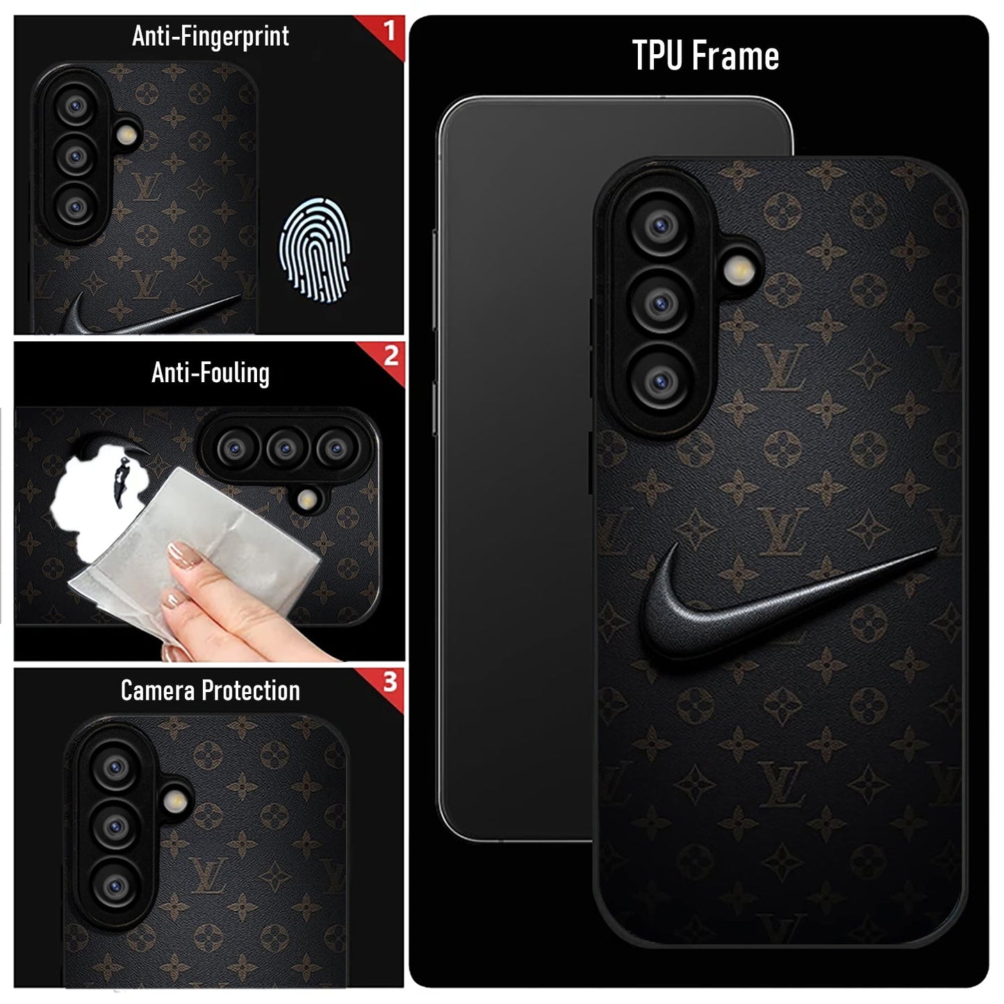 Samsung Galaxy A36 5G Premium Acrylic Shockproof Glass Back Case (Luxury Pattern)