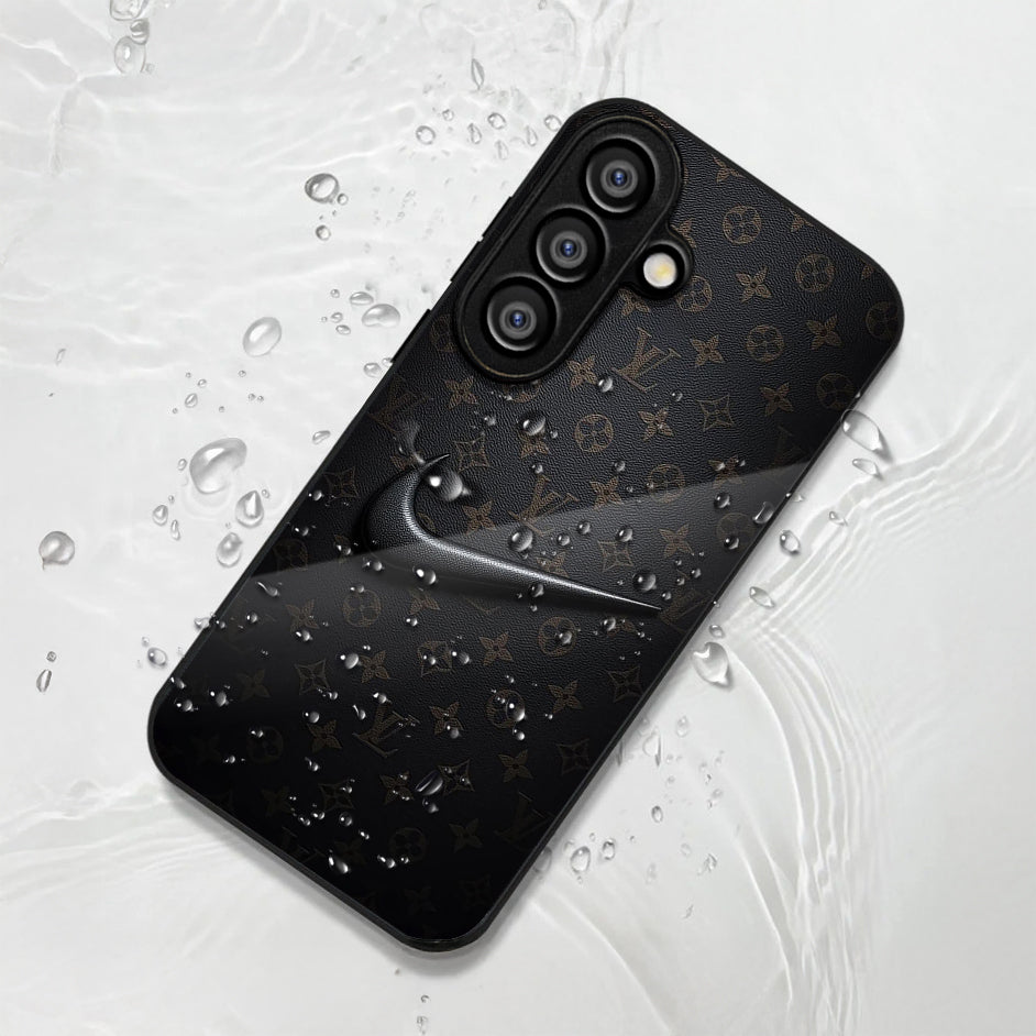 Samsung Galaxy A36 5G Premium Acrylic Shockproof Glass Back Case (Luxury Pattern)