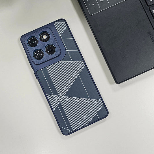 Motorola Edge 60 Fusion 5G Triangle Pattern Matte Back Shockproof Case