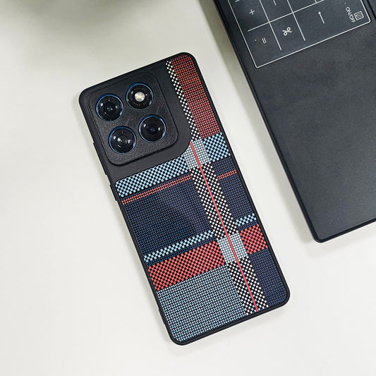 Motorola Edge 60 Fusion 5G Luxury Grid Pattern Glass Back Shockproof Case