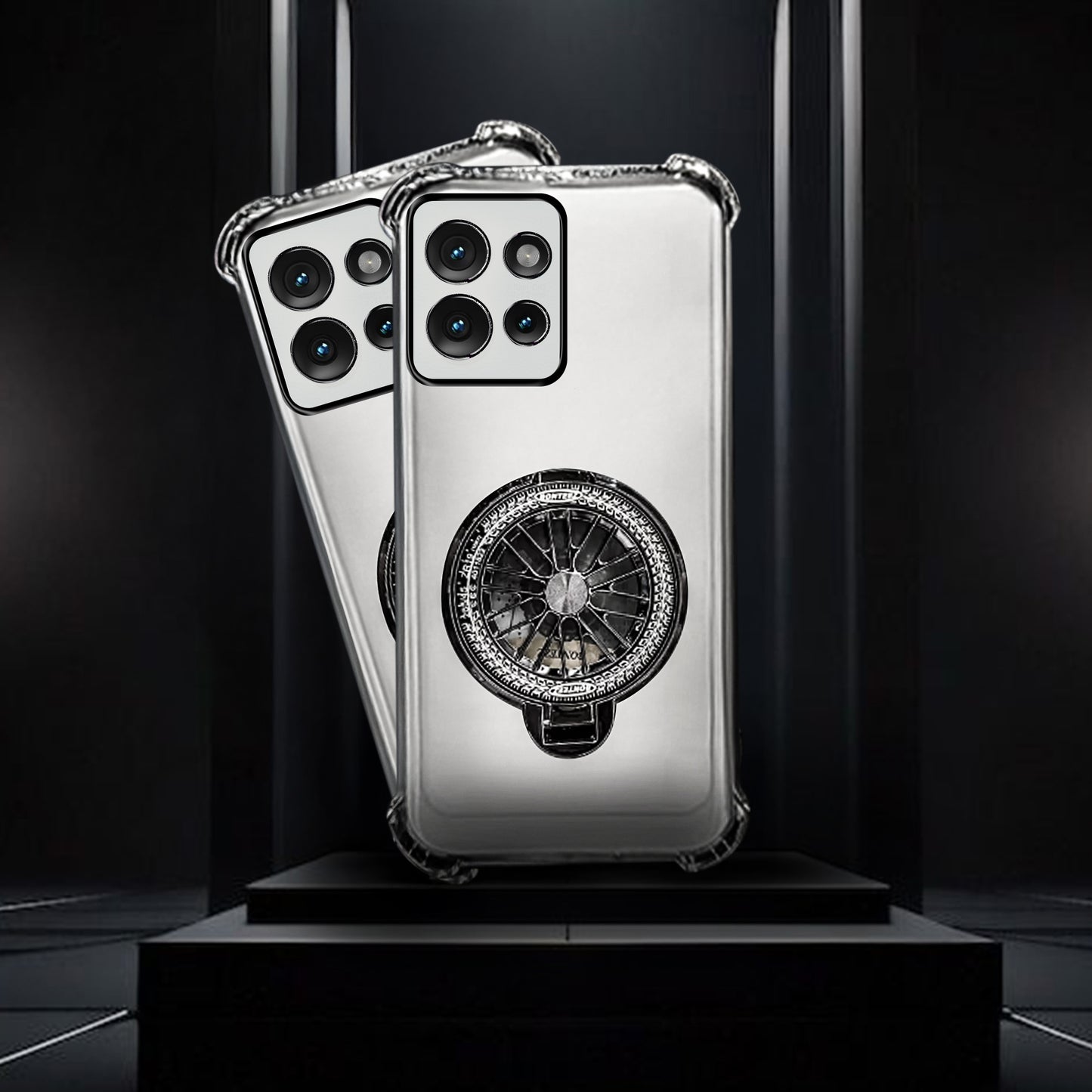 Motorola Edge 50 5G Premium Stress Buster Wheel Rotating Shockproof Airbags Case