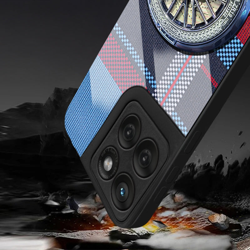 Motorola Edge 60 Fusion 5G Premium Stress Buster Wheel Grid Pattern Back Case