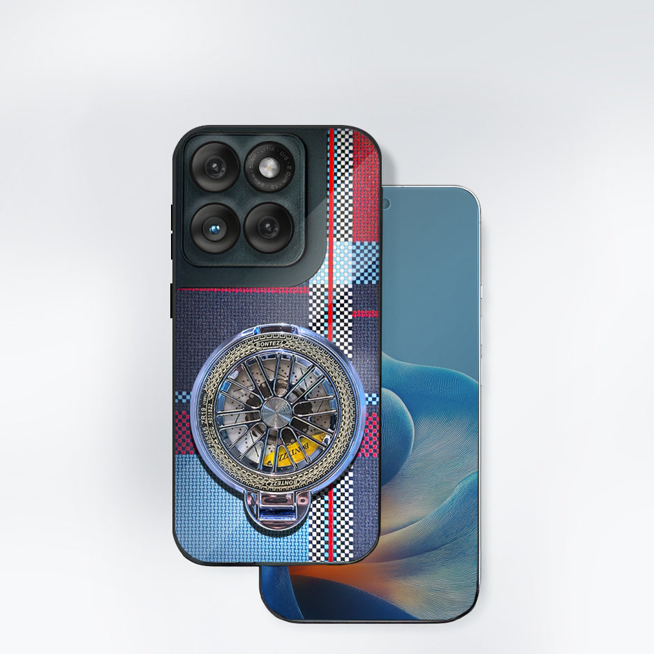 Motorola Edge 60 Fusion 5G Premium Stress Buster Wheel Grid Pattern Back Case
