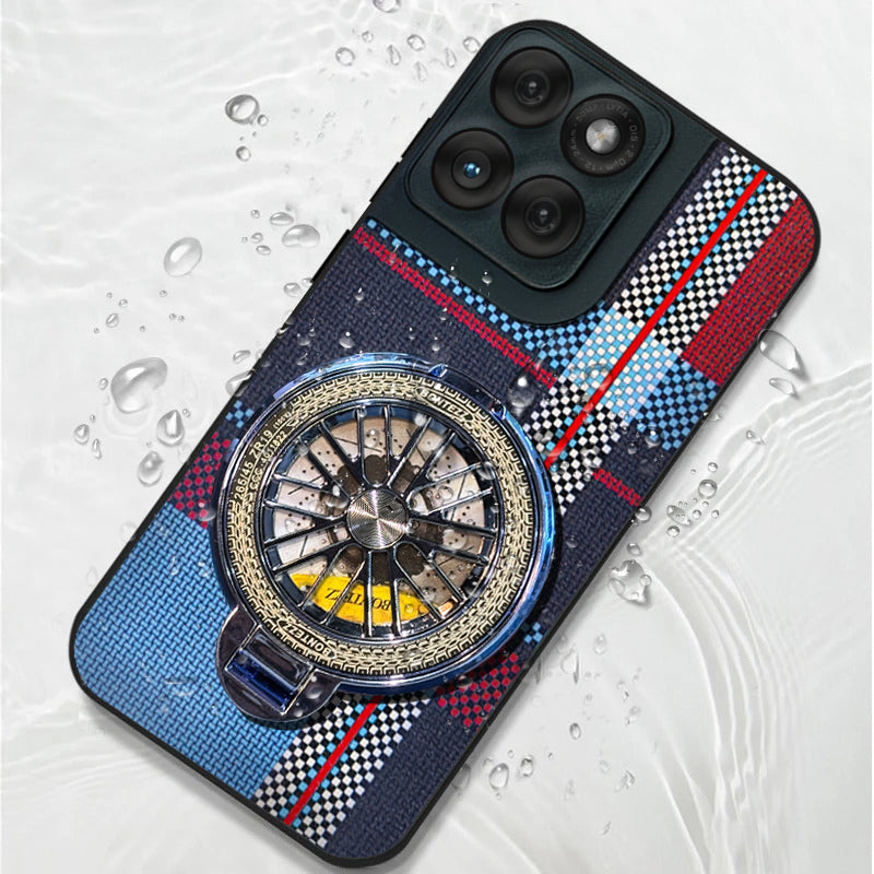 Motorola Edge 60 Fusion 5G Premium Stress Buster Wheel Grid Pattern Back Case
