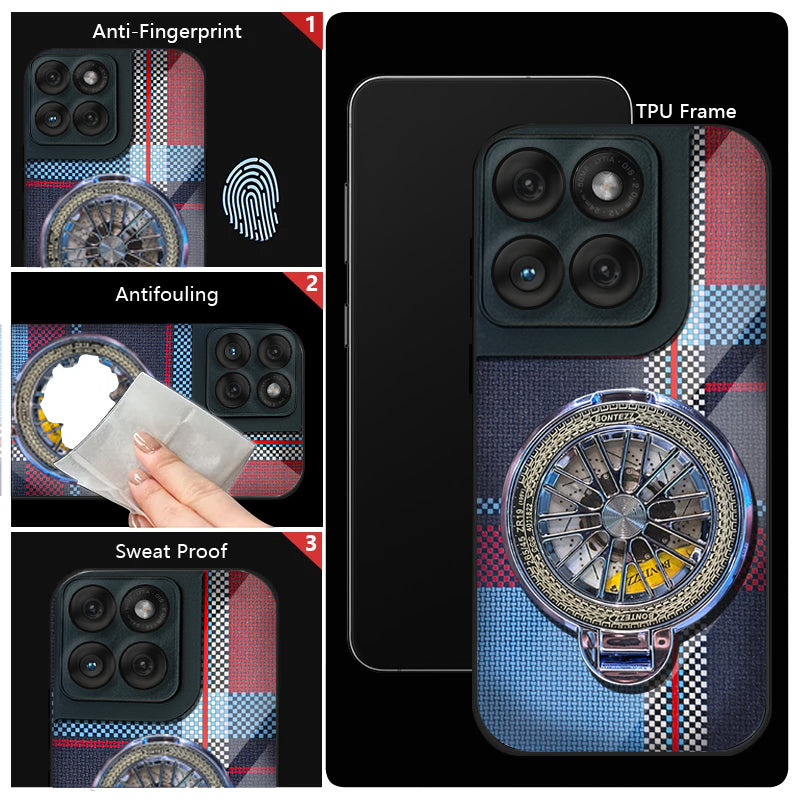 Motorola Edge 60 Fusion 5G Premium Stress Buster Wheel Grid Pattern Back Case