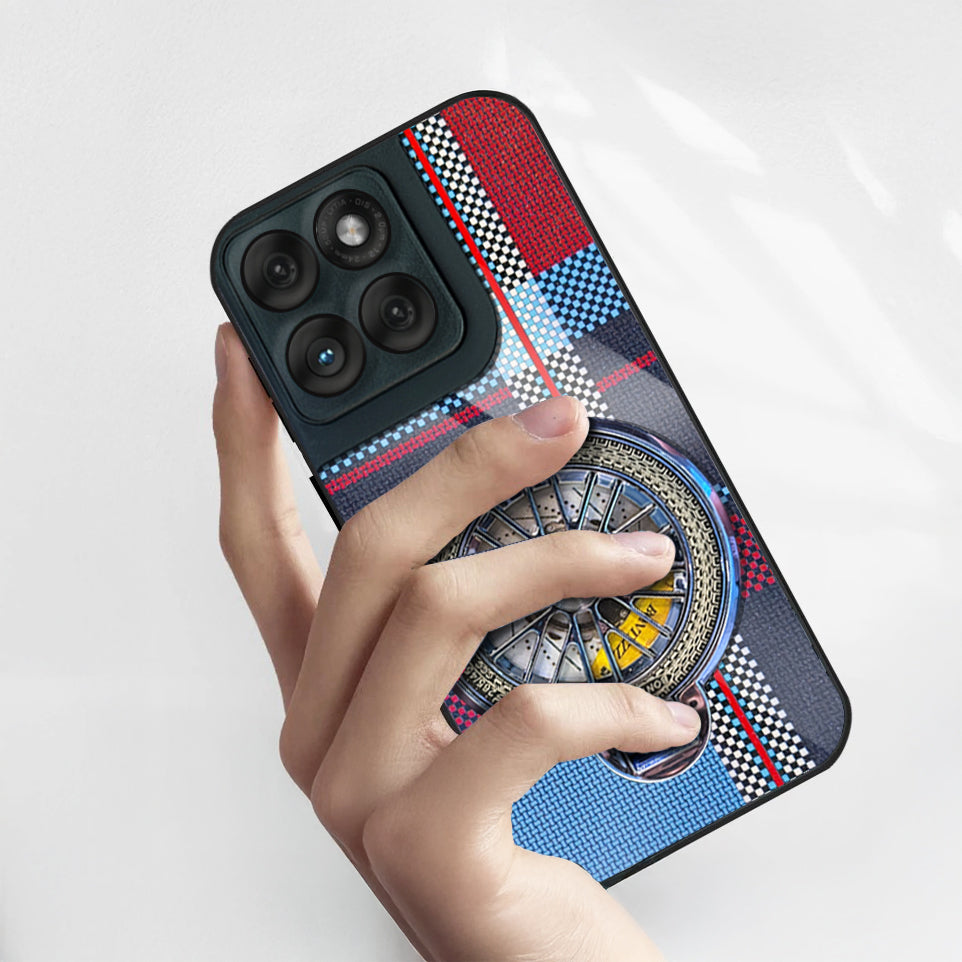 Motorola Edge 60 Fusion 5G Premium Stress Buster Wheel Grid Pattern Back Case
