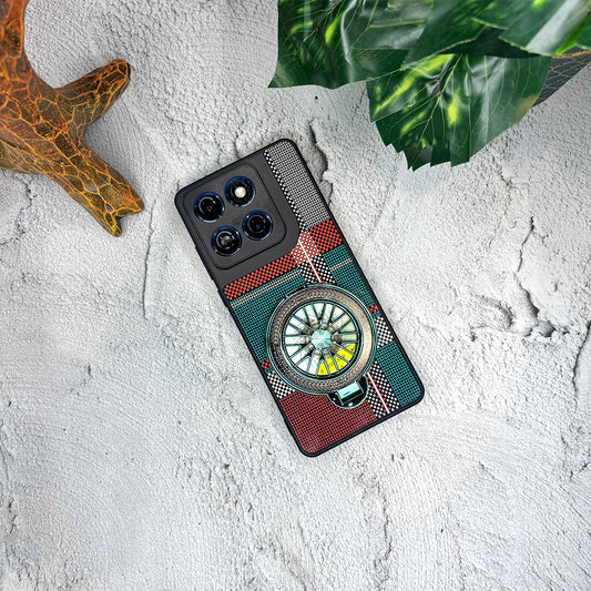 Motorola Edge 60 Fusion 5G Premium Stress Buster Wheel Grid Pattern Back Case