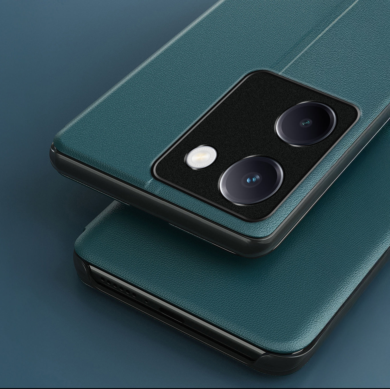 Vivo Y200 Pro 5G Luxury Half Window Leather Flip Case