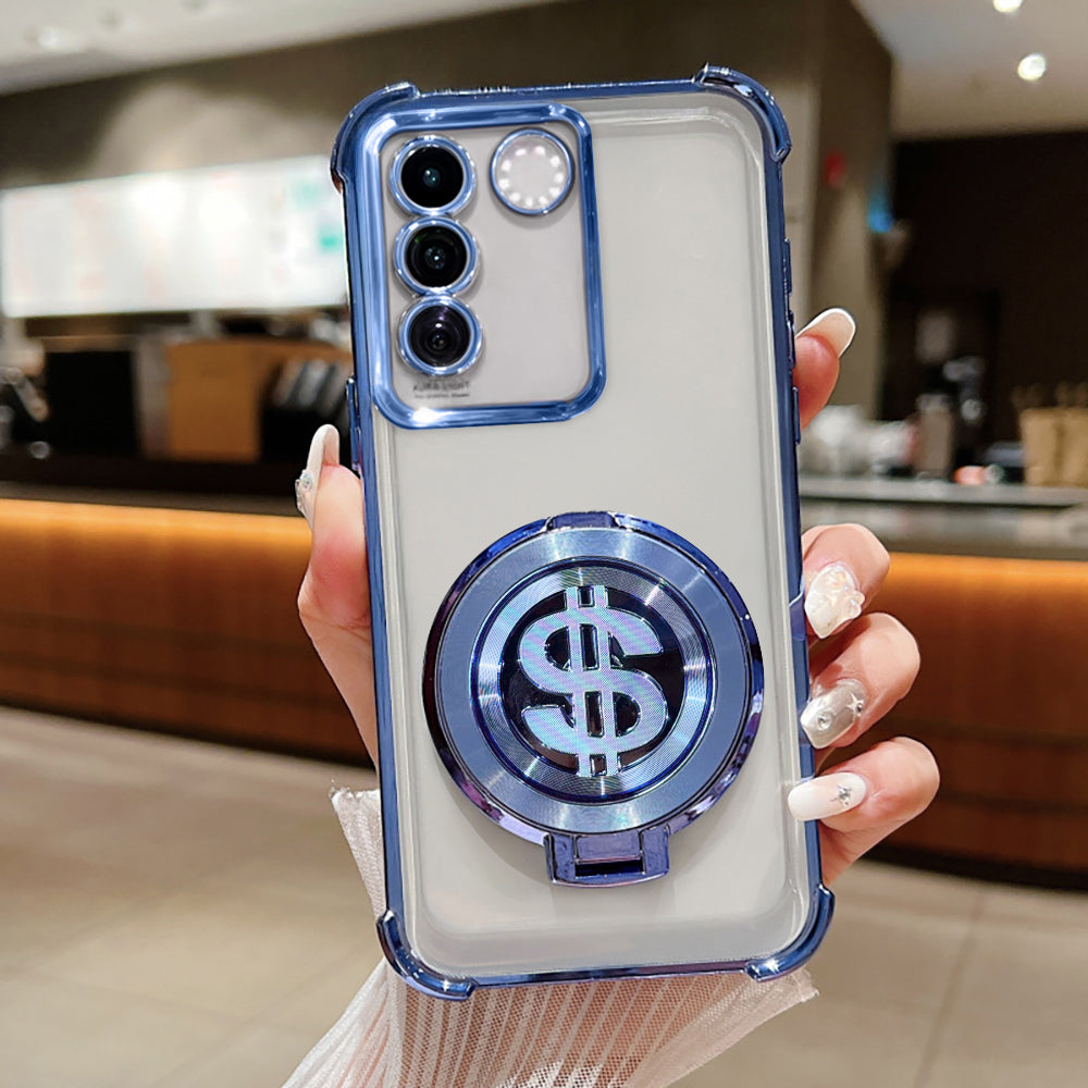 Vivo V27/V27 Pro 5G Four Corner Airbags 100% Original Astro Money Magnet Rotating Dollar Case