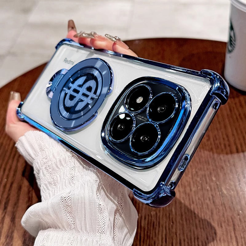 Redmi Note 14 Pro+ 5G Four Corner Airbags 100% Original Astro Money Magnet Rotating Dollar Case