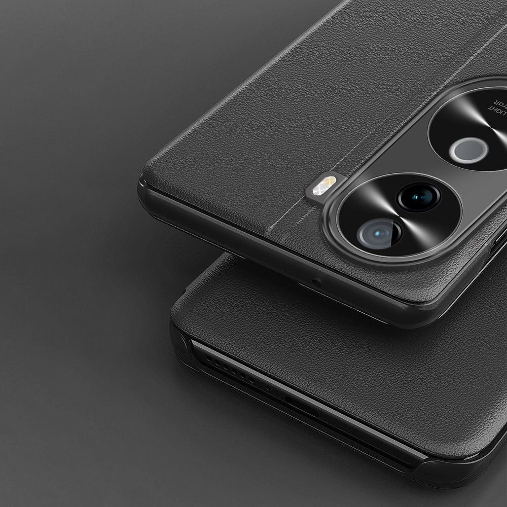 Vivo V40e 5G Luxury Half Window Leather Flip Case