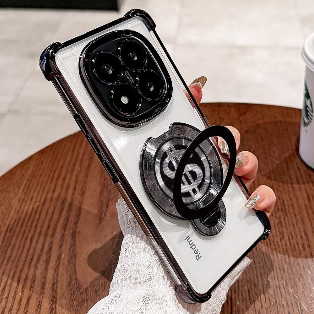 Redmi Note 14 Pro+ 5G Four Corner Airbags 100% Original Astro Money Magnet Rotating Dollar Case