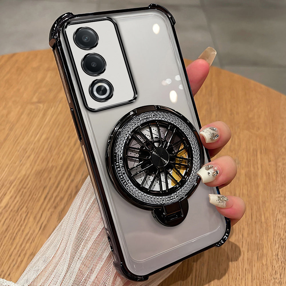 Oppo A3 Pro 5G Premium Stress Buster Wheel Rotating Shockproof Airbags Case