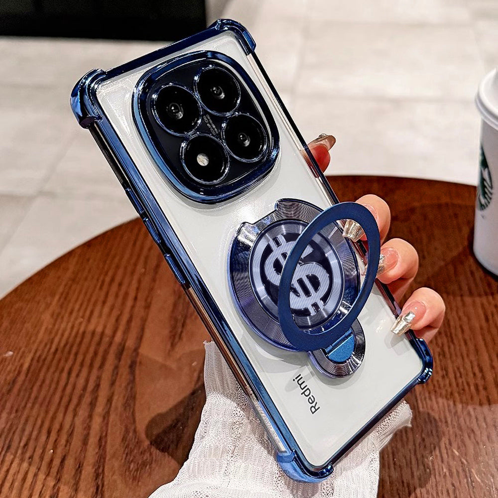 Redmi Note 14 Pro+ 5G Four Corner Airbags 100% Original Astro Money Magnet Rotating Dollar Case