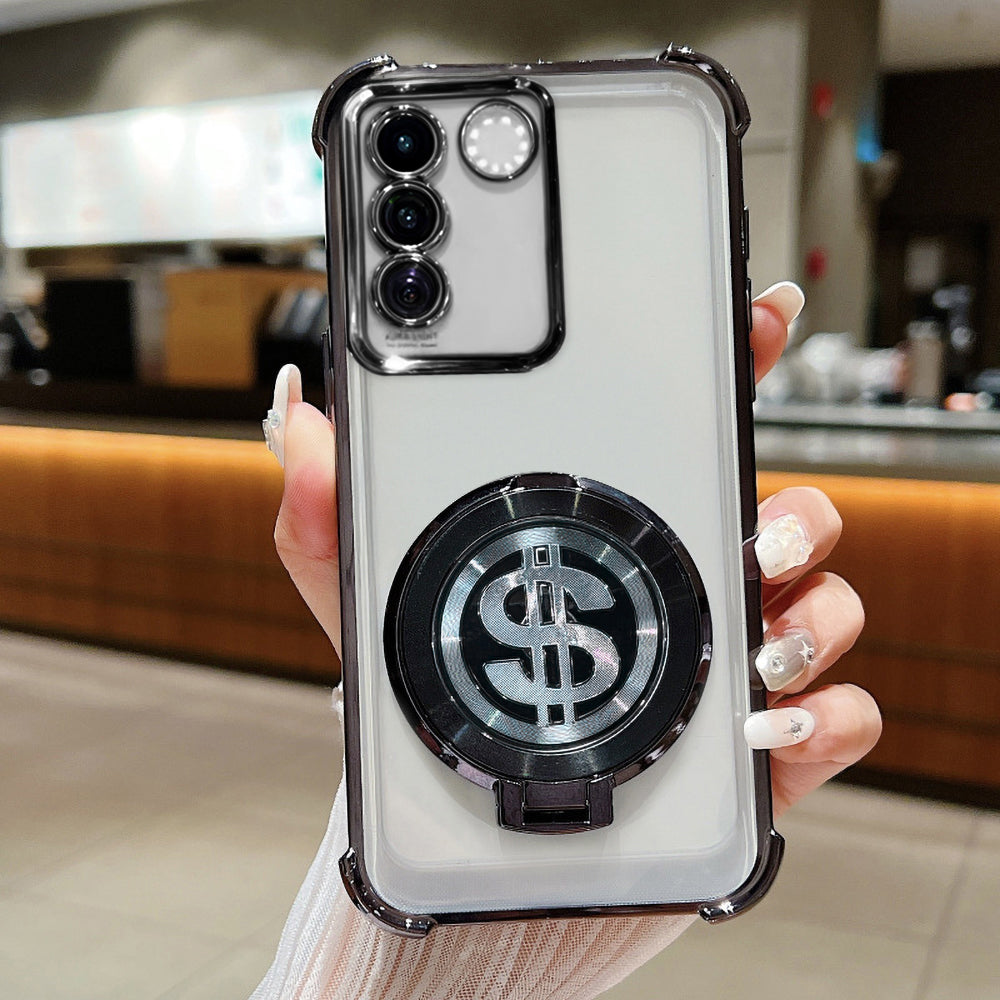 Vivo V27/V27 Pro 5G Four Corner Airbags 100% Original Astro Money Magnet Rotating Dollar Case