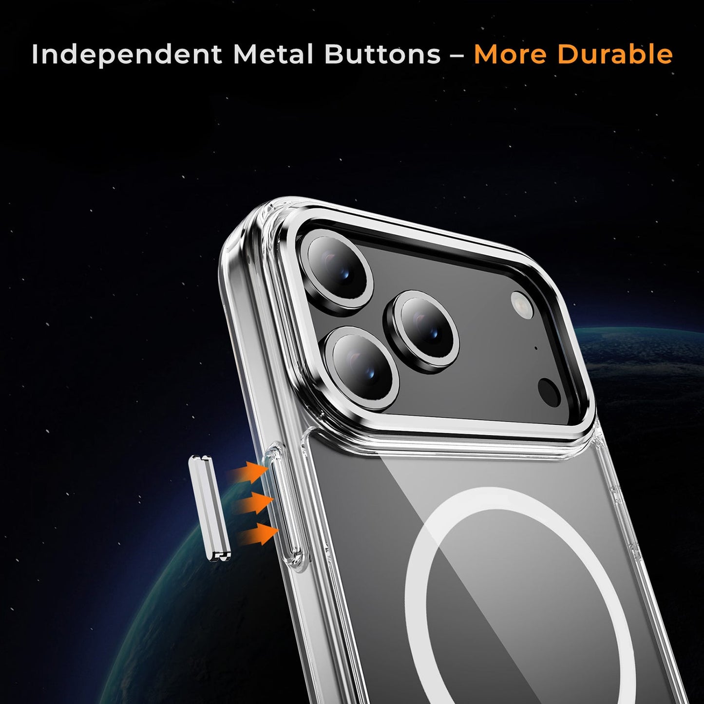 iPhone 17 Pro & 17 Pro Max Electroplating Hybrid Shockproof Bumper Magsafe Case