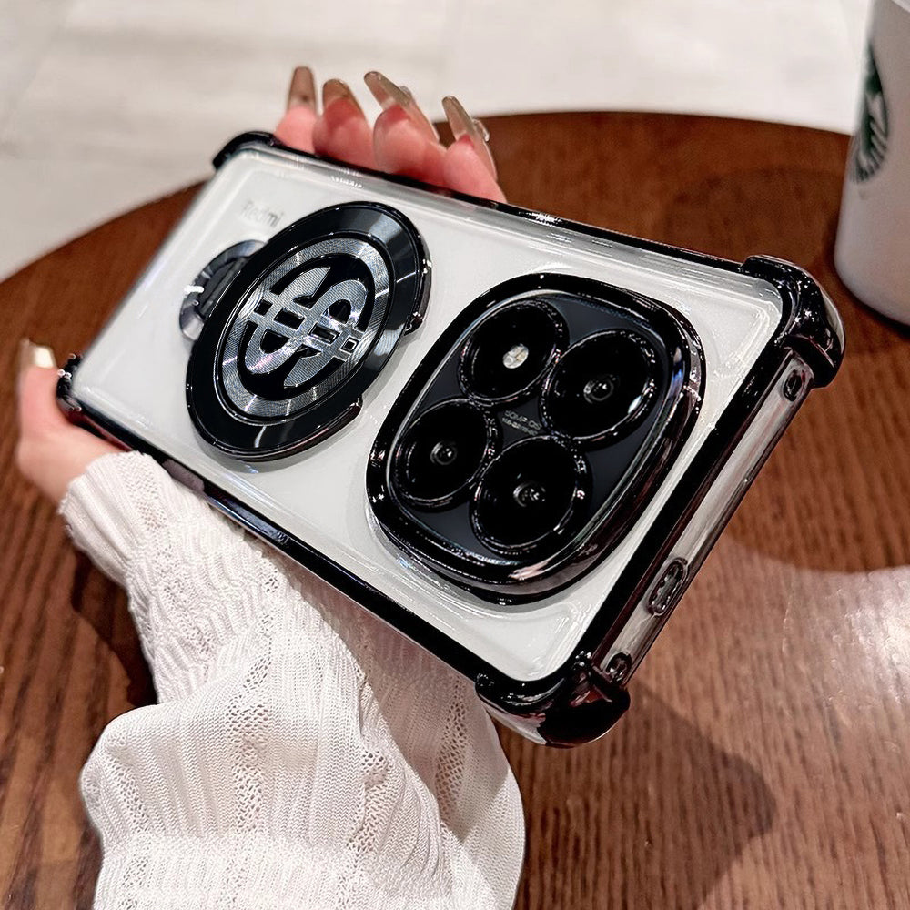 Redmi Note 14 Pro+ 5G Four Corner Airbags 100% Original Astro Money Magnet Rotating Dollar Case