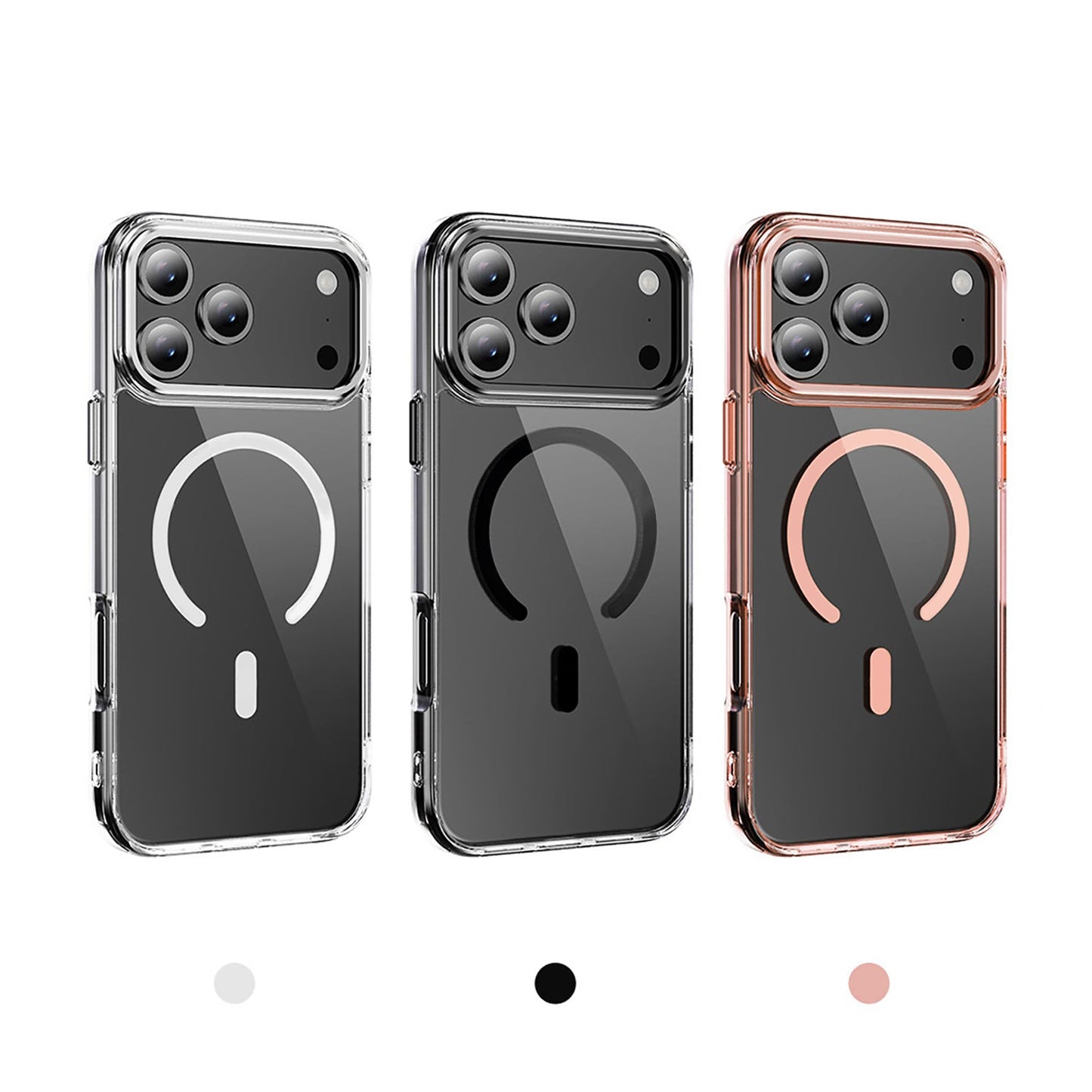 iPhone 17 Pro & 17 Pro Max Electroplating Hybrid Shockproof Bumper Magsafe Case