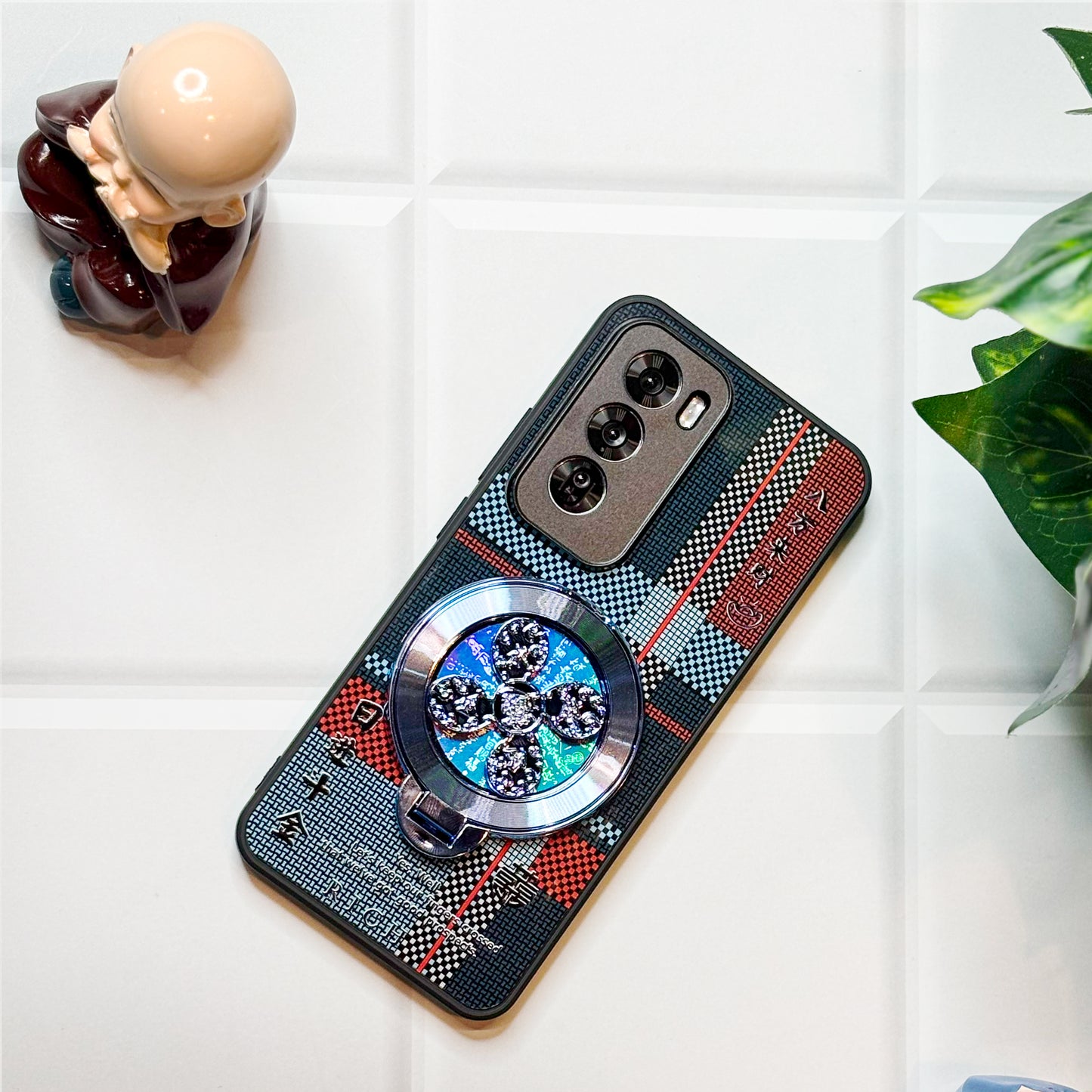 Oppo Reno12 Pro 5G Rich Manifestation Wheel Grid Pattern Back Case