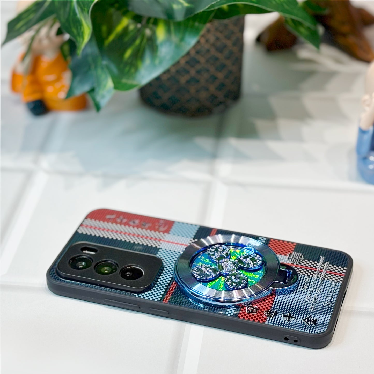 Oppo Reno12 Pro 5G Rich Manifestation Wheel Grid Pattern Back Case