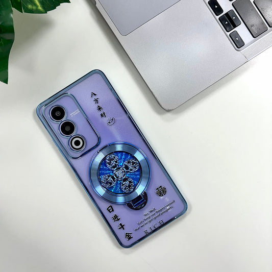 Oppo A3 Pro 5G Rich Manifestation Reflective Fidget Rotating Back Case