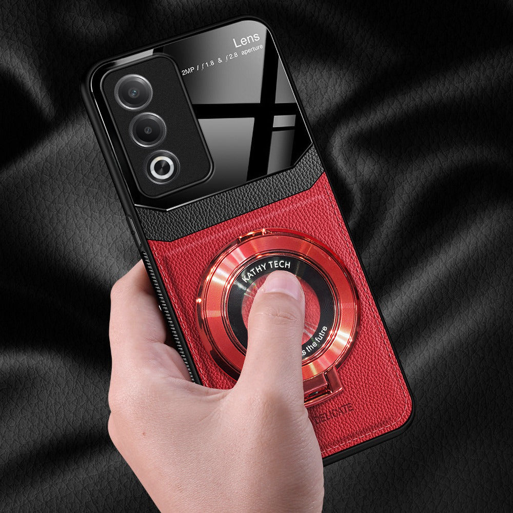 Oppo A3 Pro Leather lens protection case