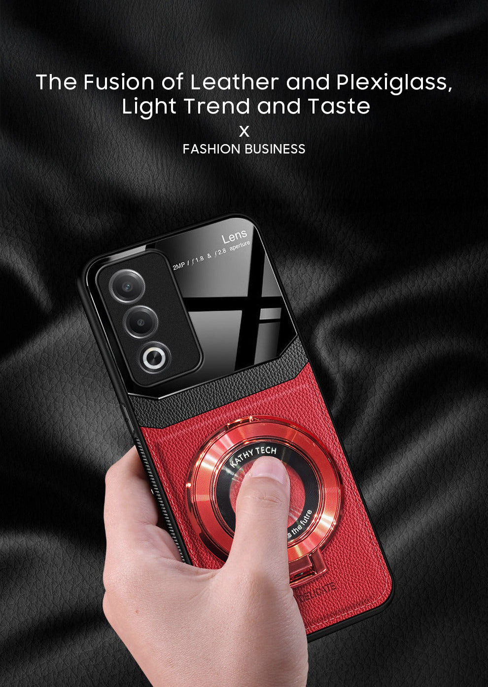 Oppo A3 Pro Premium Leather Lens cover