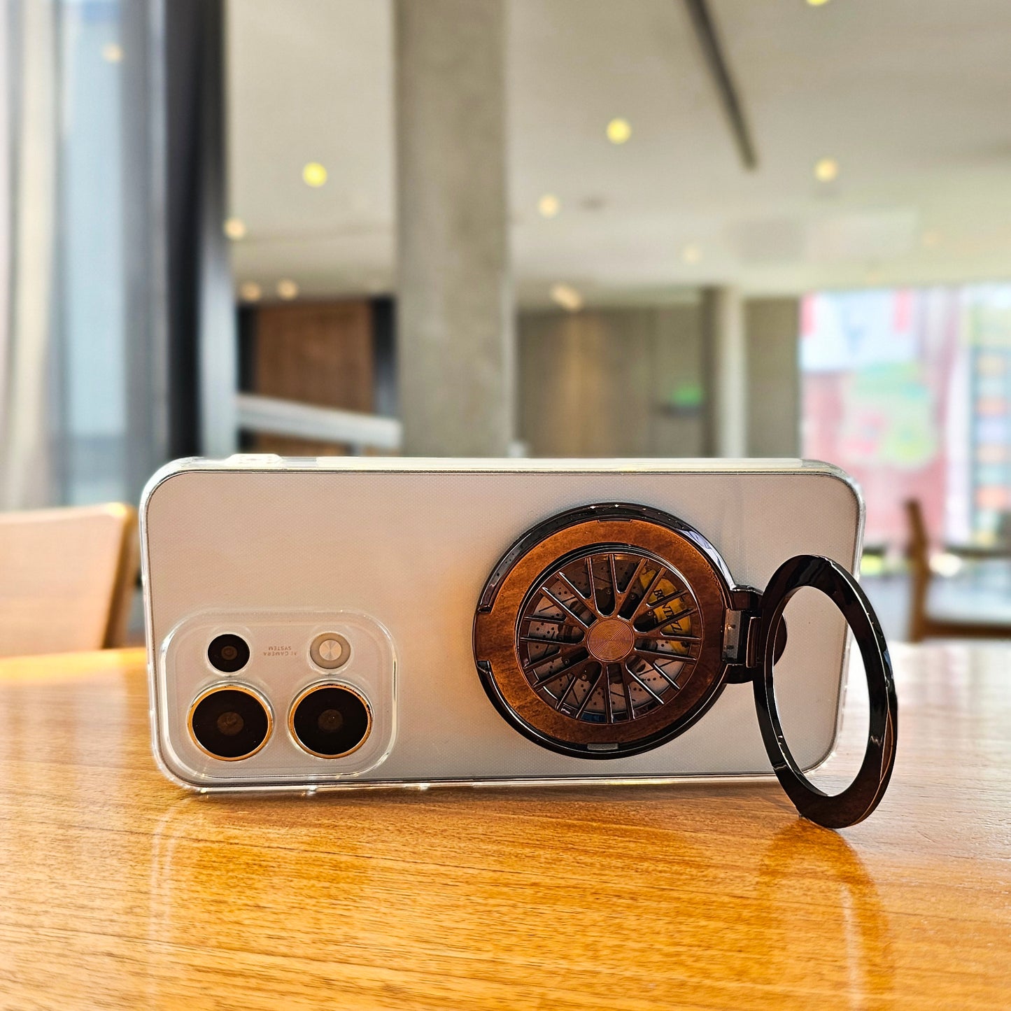 Oppo Reno13 5G 100% Original Transparent Stress Buster Wheel Case