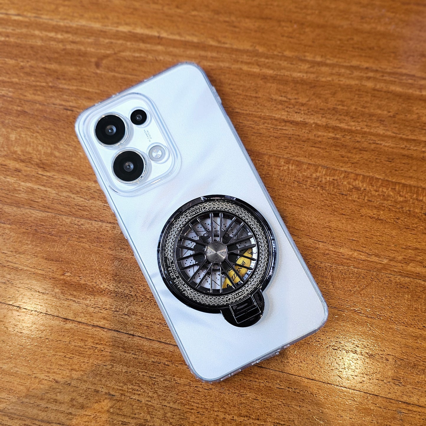 Oppo Reno13 5G 100% Original Transparent Stress Buster Wheel Case