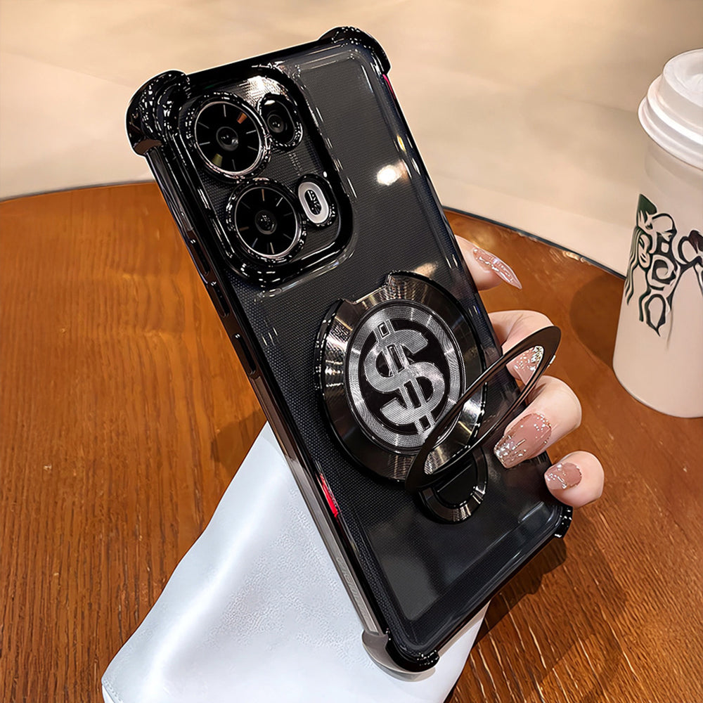 Stylish Oppo Reno14 5G money magnet rotating dollar cover