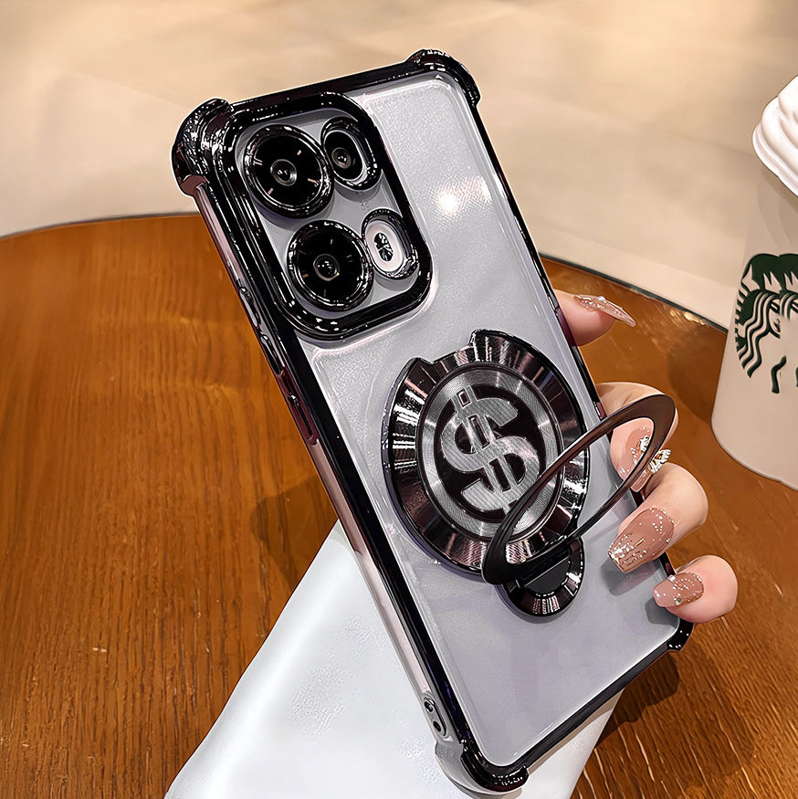 Four corner airbags case for Oppo Reno14 5G with dollar design