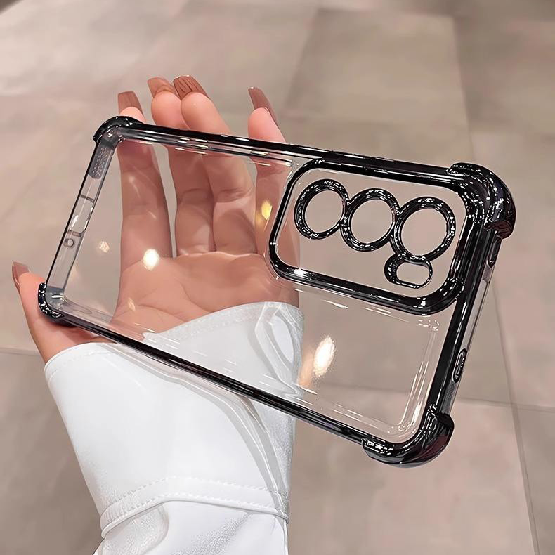 Oppo Reno 12 Pro 5G Transparent Shockproof Case With Airbag Corners