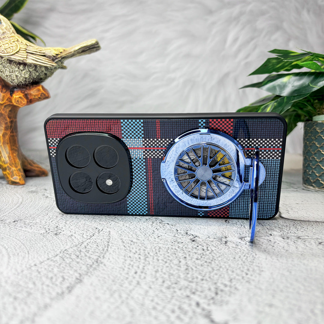 Redmi Note 14 Pro+ 5G Premium Stress Buster Wheel Grid Pattern Back Case