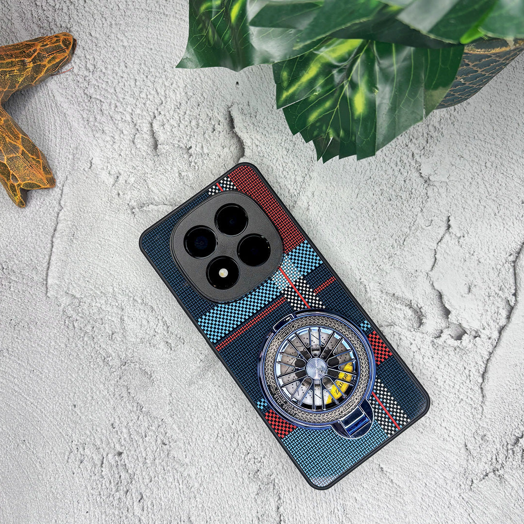 Redmi Note 14 Pro+ 5G Premium Stress Buster Wheel Grid Pattern Back Case