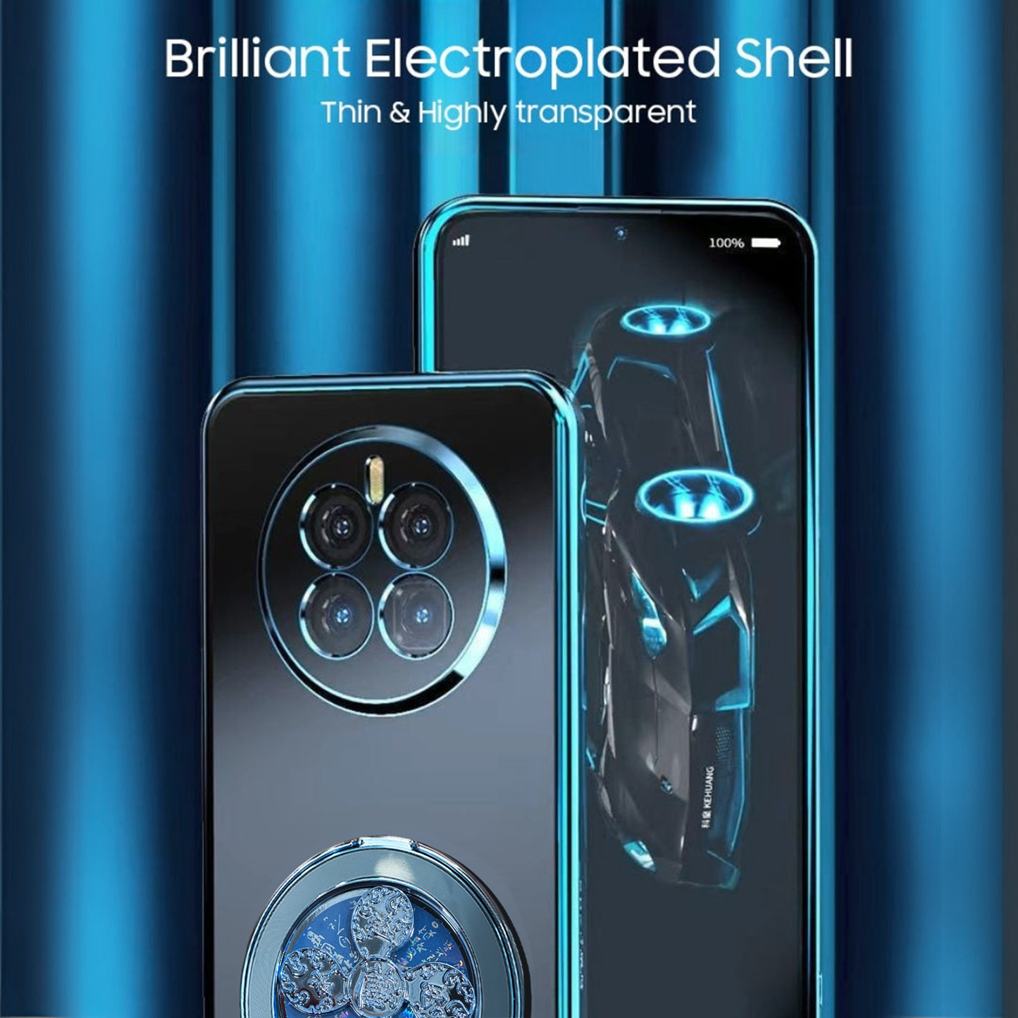 Realme 12 Pro+ 5G Electroplating Reflective Fidget Rotating Back Case
