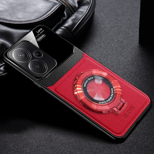 Redmi Note 13 Pro+ red leather back case