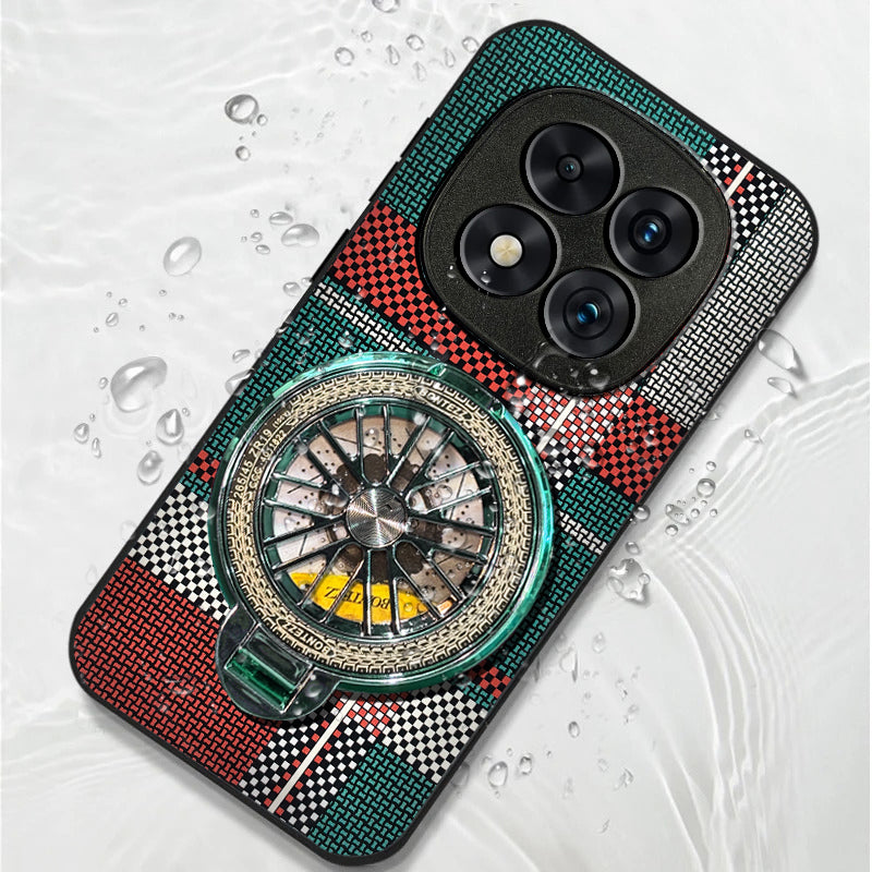 Redmi Note 14 Pro+ 5G Premium Stress Buster Wheel Grid Pattern Back Case