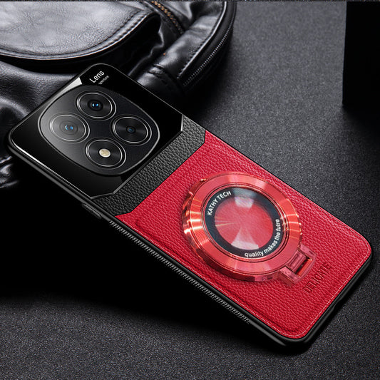 Redmi Note 14 Pro+ 5G Red Leather Lens Case