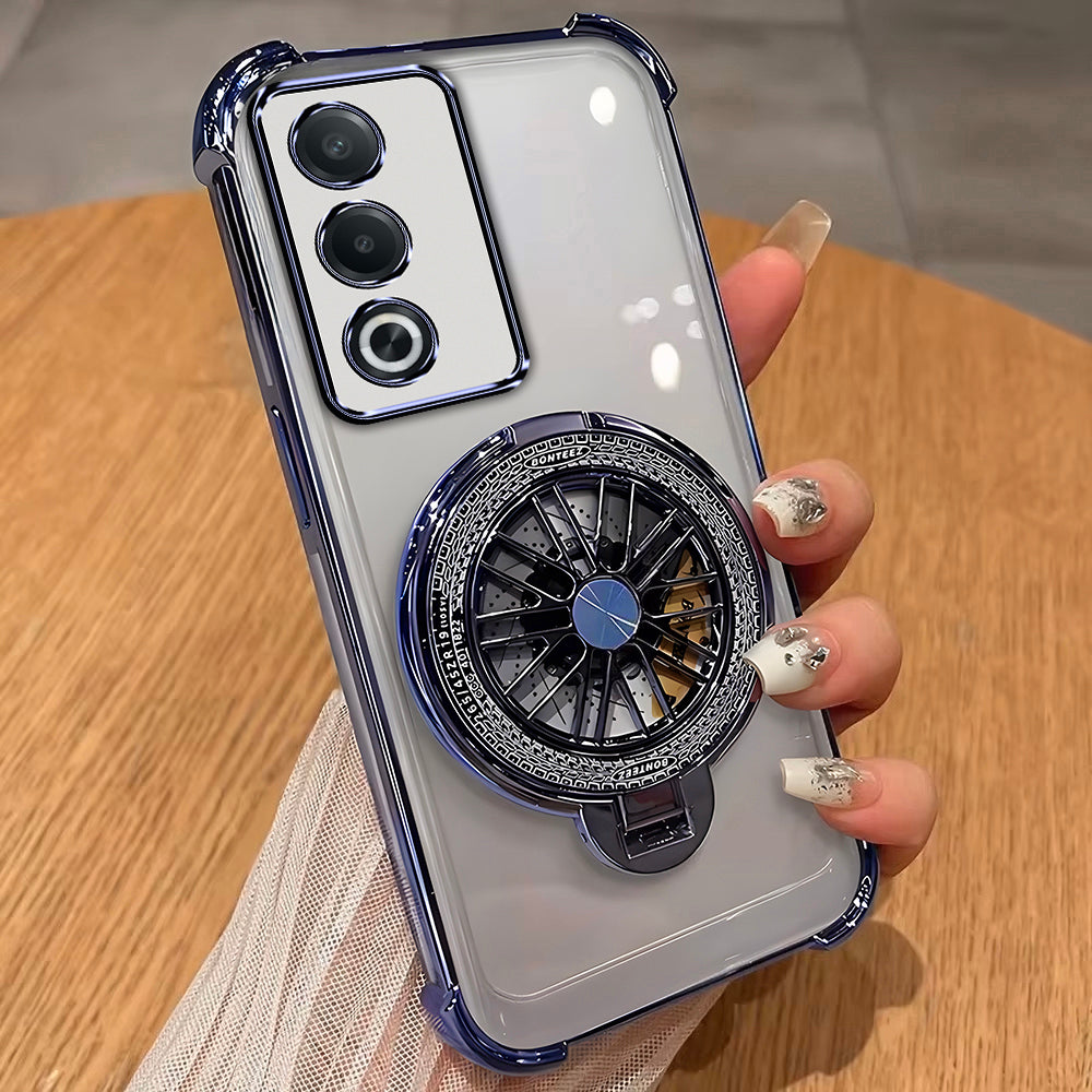 Oppo A3 Pro 5G Premium Stress Buster Wheel Rotating Shockproof Airbags Case
